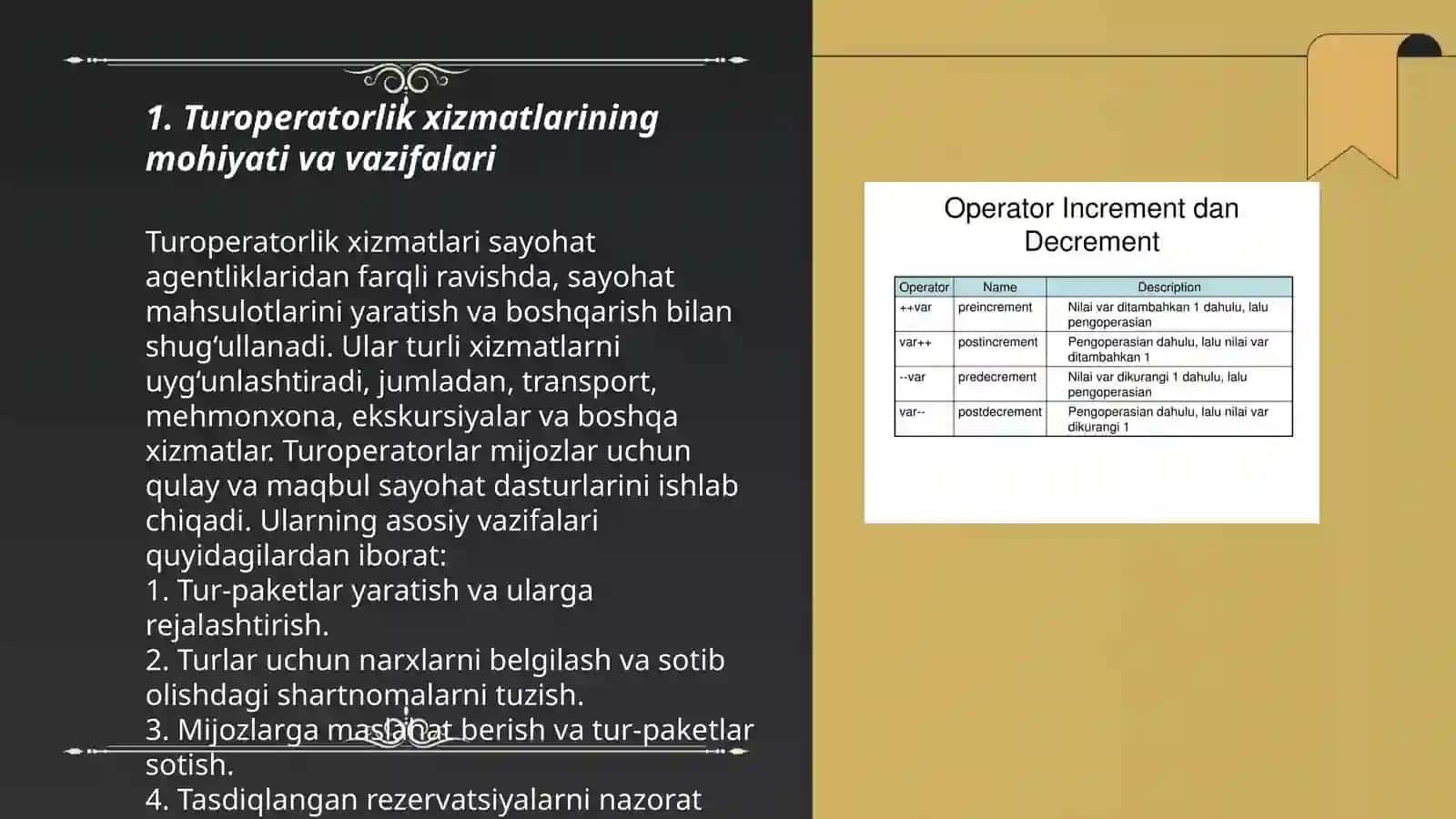 Turoperatorlik xizmatlari, biznesi va uning xususiyatlari 3