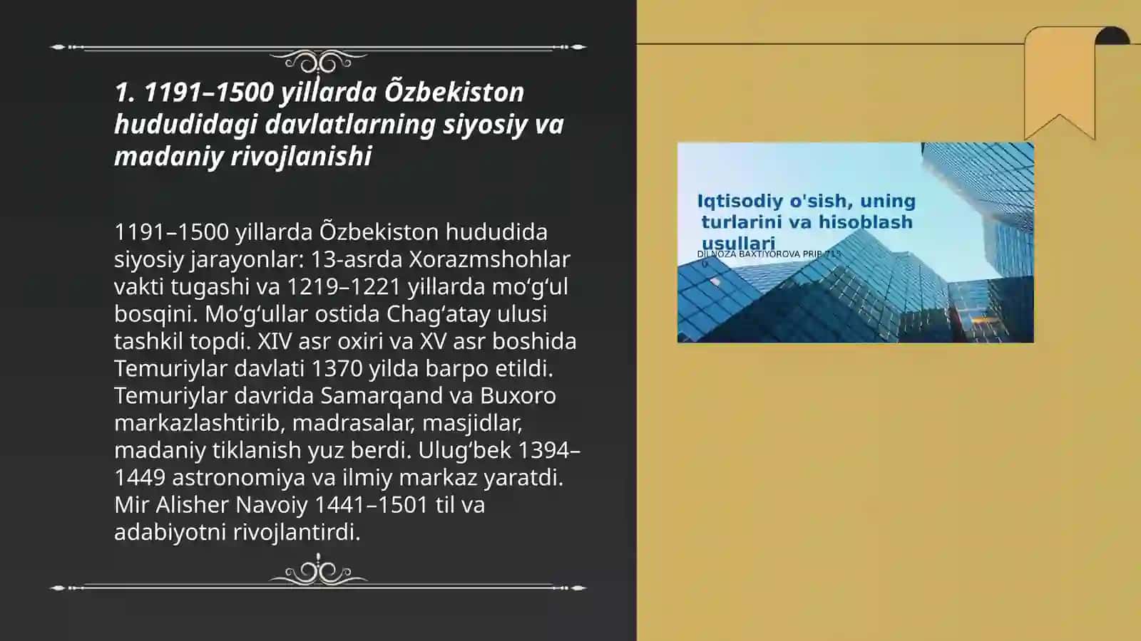 1191-2025 yillarda Õzbekiston va Rossiya davlatlarida taraqqiyoti 3
