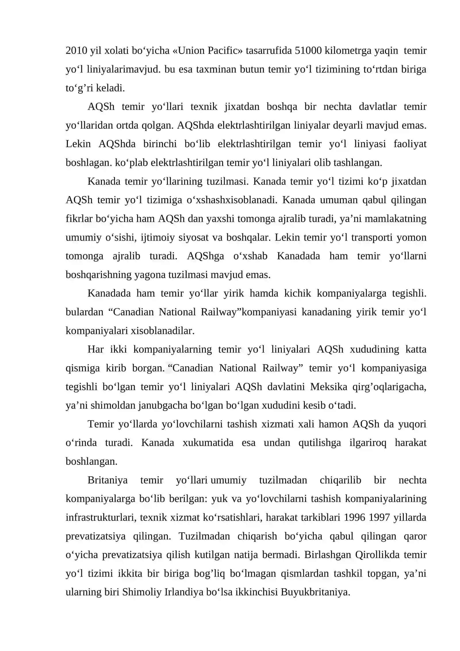 Xorijiy davlatlar temir yo‘llari tuzilmasi va vazifasi 3