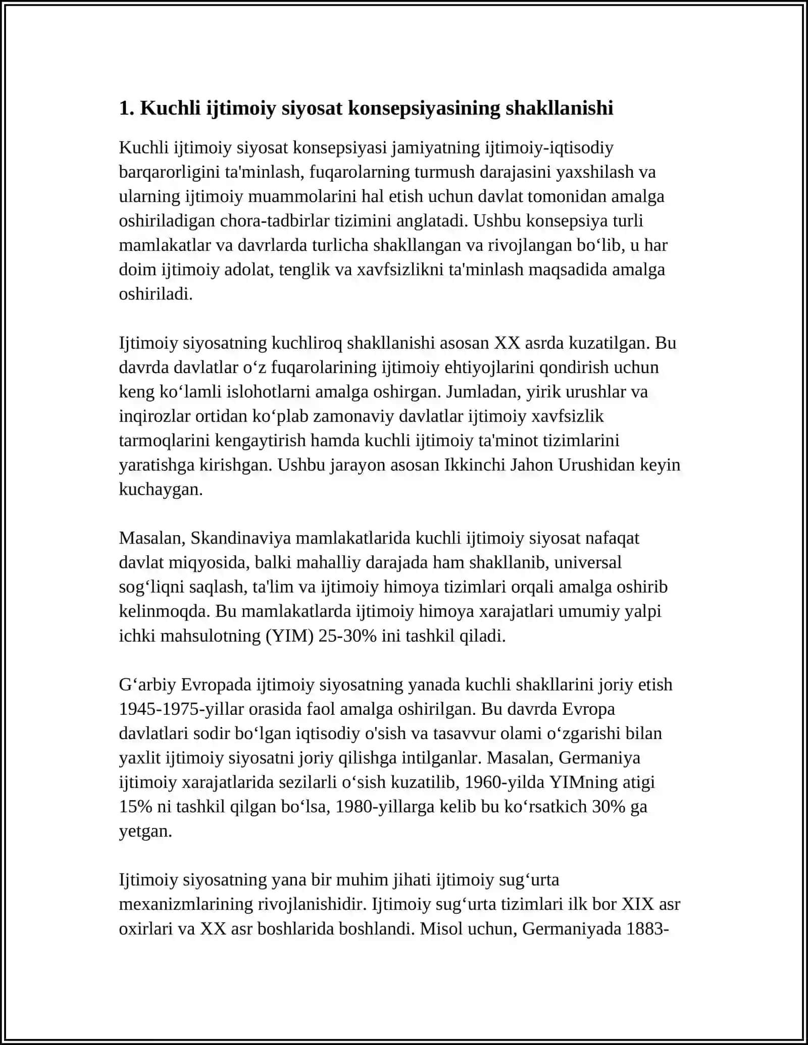 KUCHLI IJTIMOIY SIYOSAT KONSEPSIYASI 3