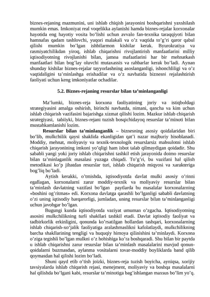Biznes - Rejaning Asoslanganligi va Ishonchliligi 3