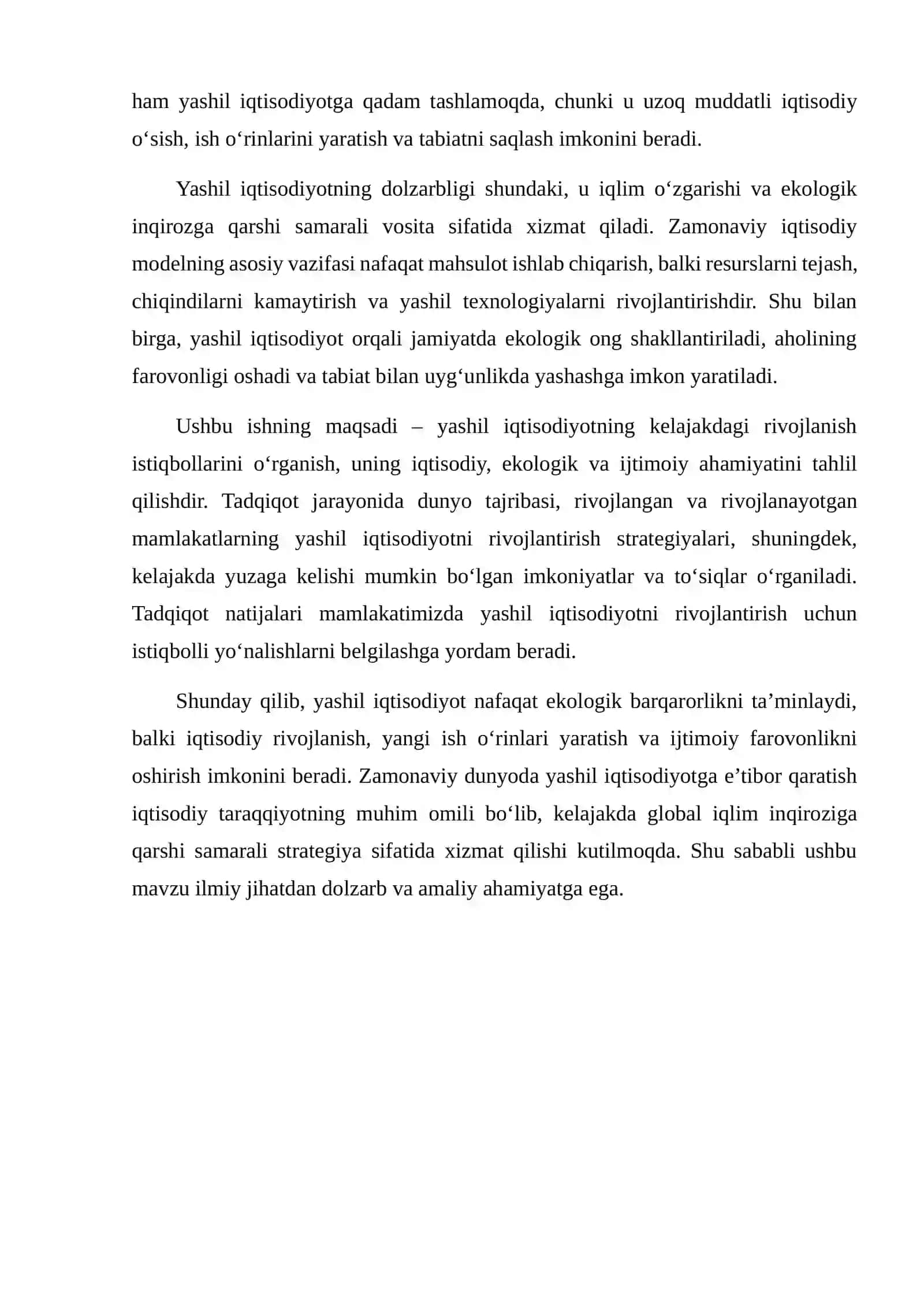 YASHIL IQTISODIYOTNING KELAJAK ISTIQBOLLARI 3