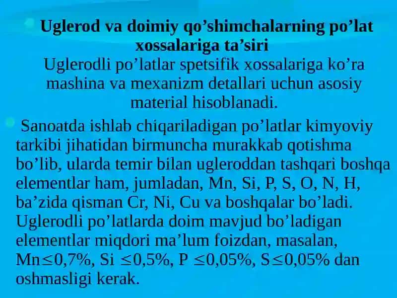 Uglerodli po’latlar 3