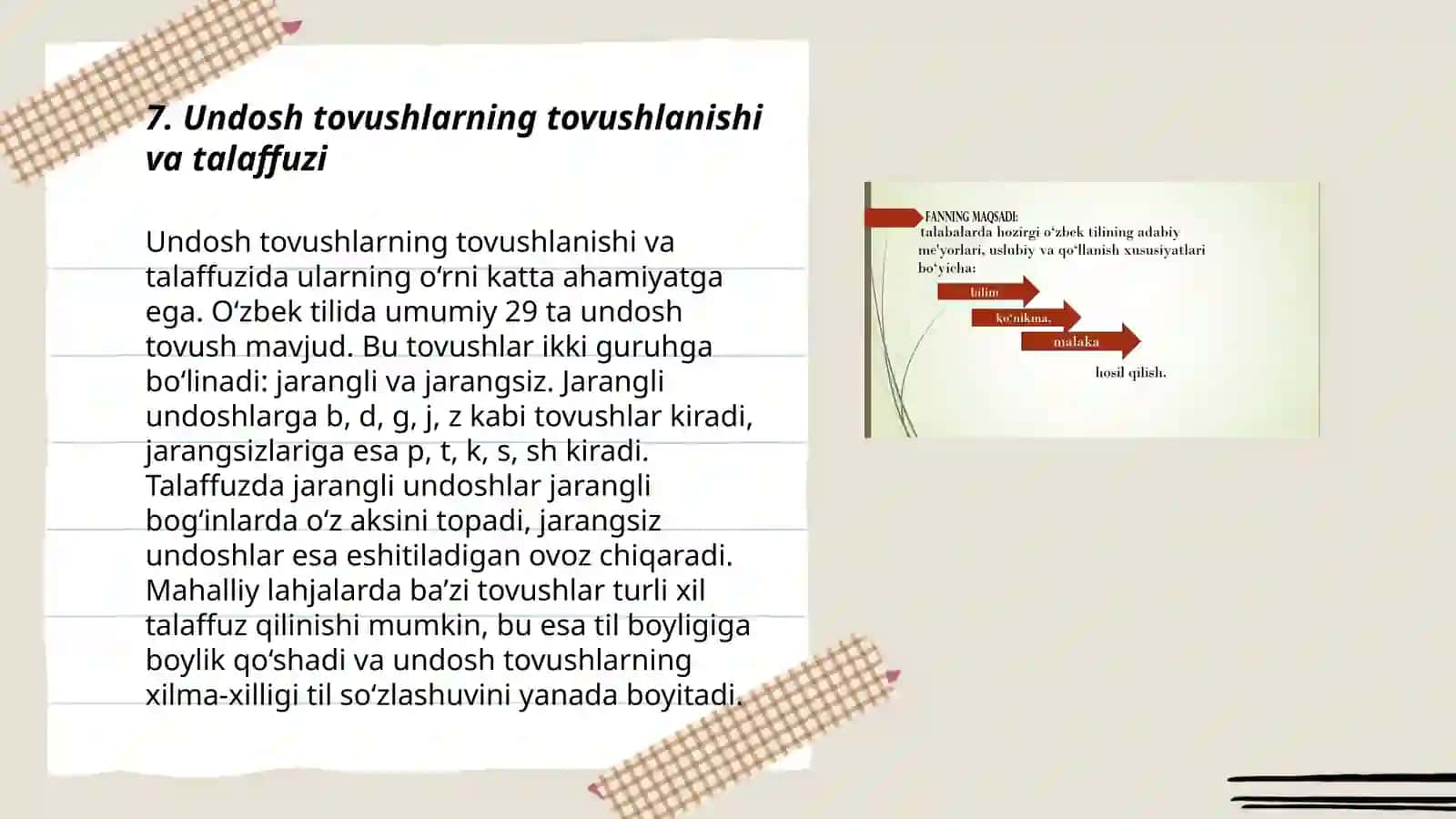 Hozirgi ona adabiy tilining orfoepik meyorlari 3
