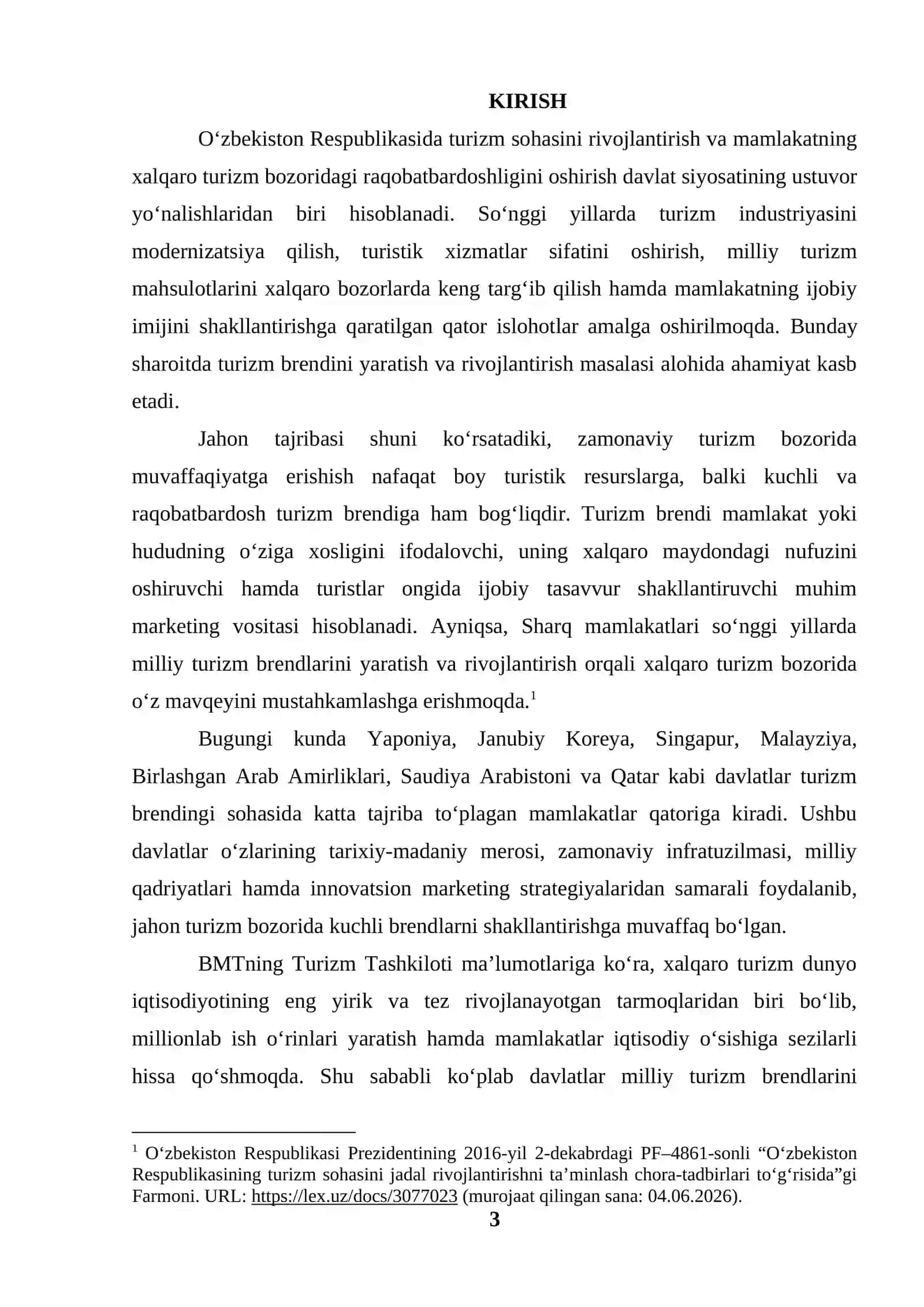 Xorijiy Sharq mamlakatlarida turizm brendlarini yaratish tajribasi 3