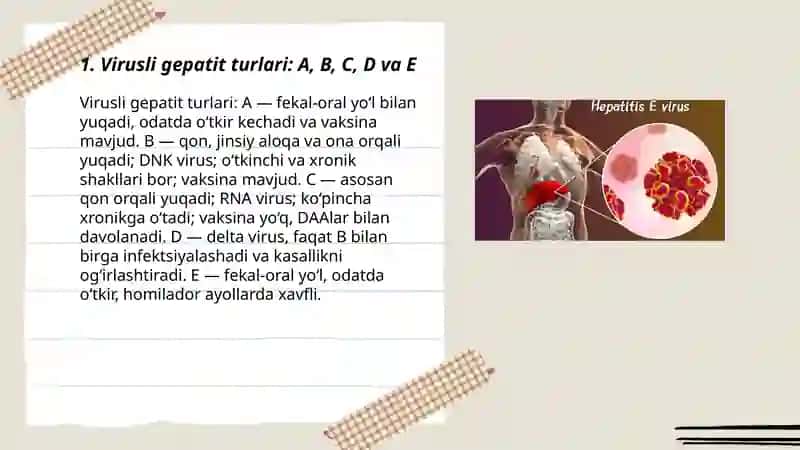 Virusli Gepatit kasalligi 3