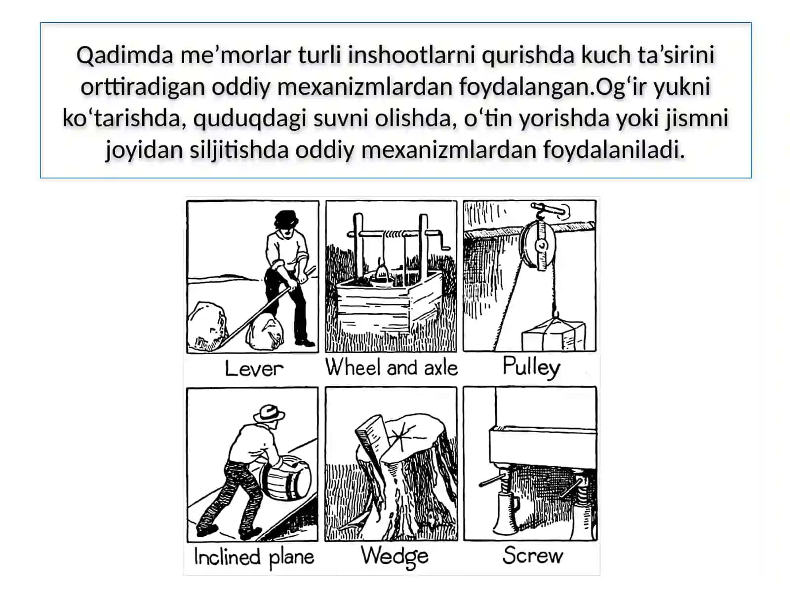 ODDIY MEXANIZMLAR 3