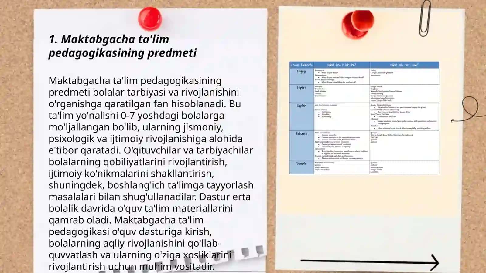 Maktabgacha pedagogika fanining predmeti, maqsadi va vazifalari 3