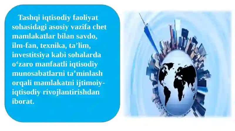 Mamlakatning tashqi iqtisodiy xavfsizligi va raqobatbardoshligini ta’minlash 3