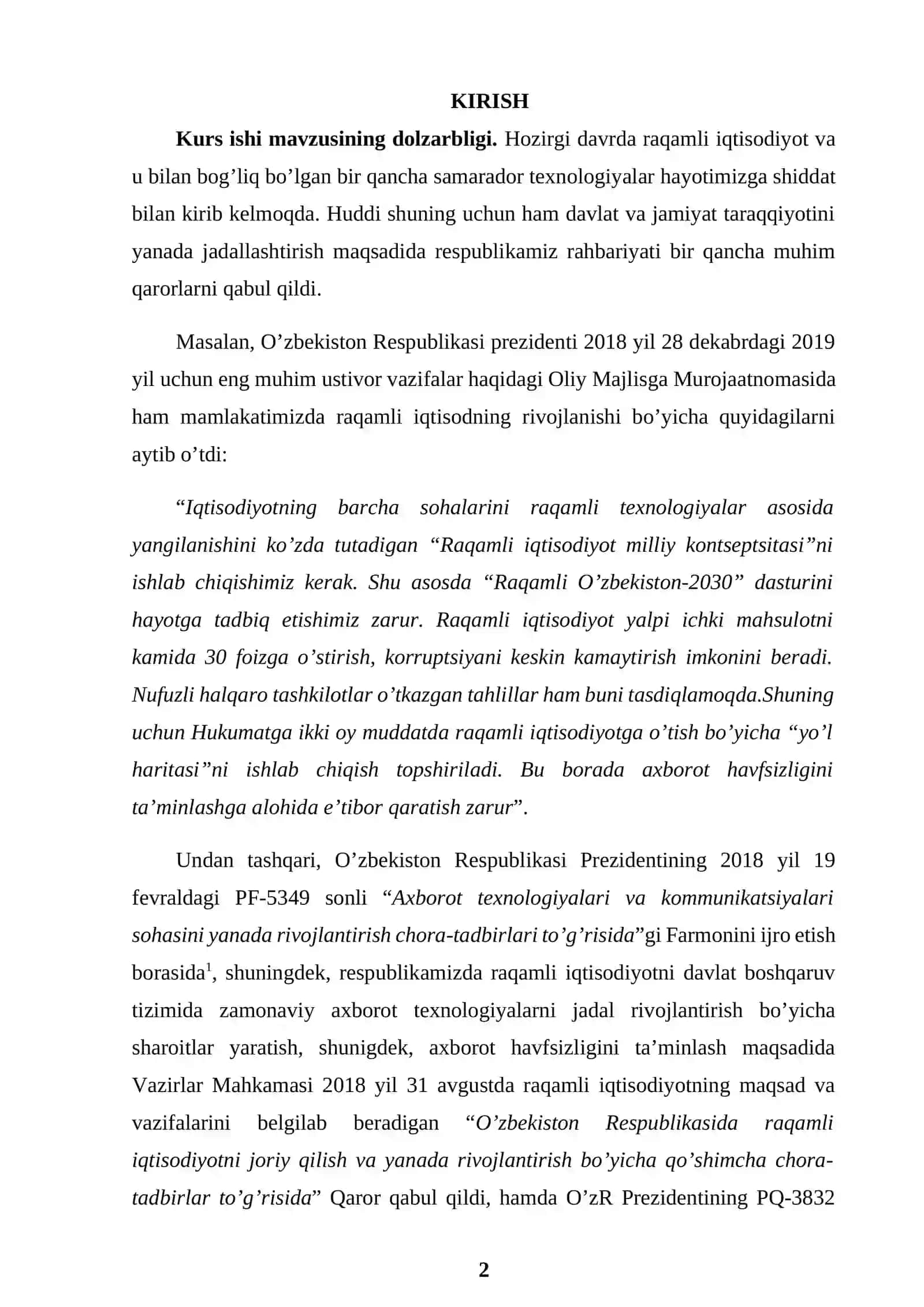 Iqtisodiyot taraqqiyotga erishishda raqamli iqtisodiyotning o'rni 3