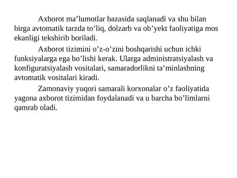 Axborot tizimining strukturasi 3