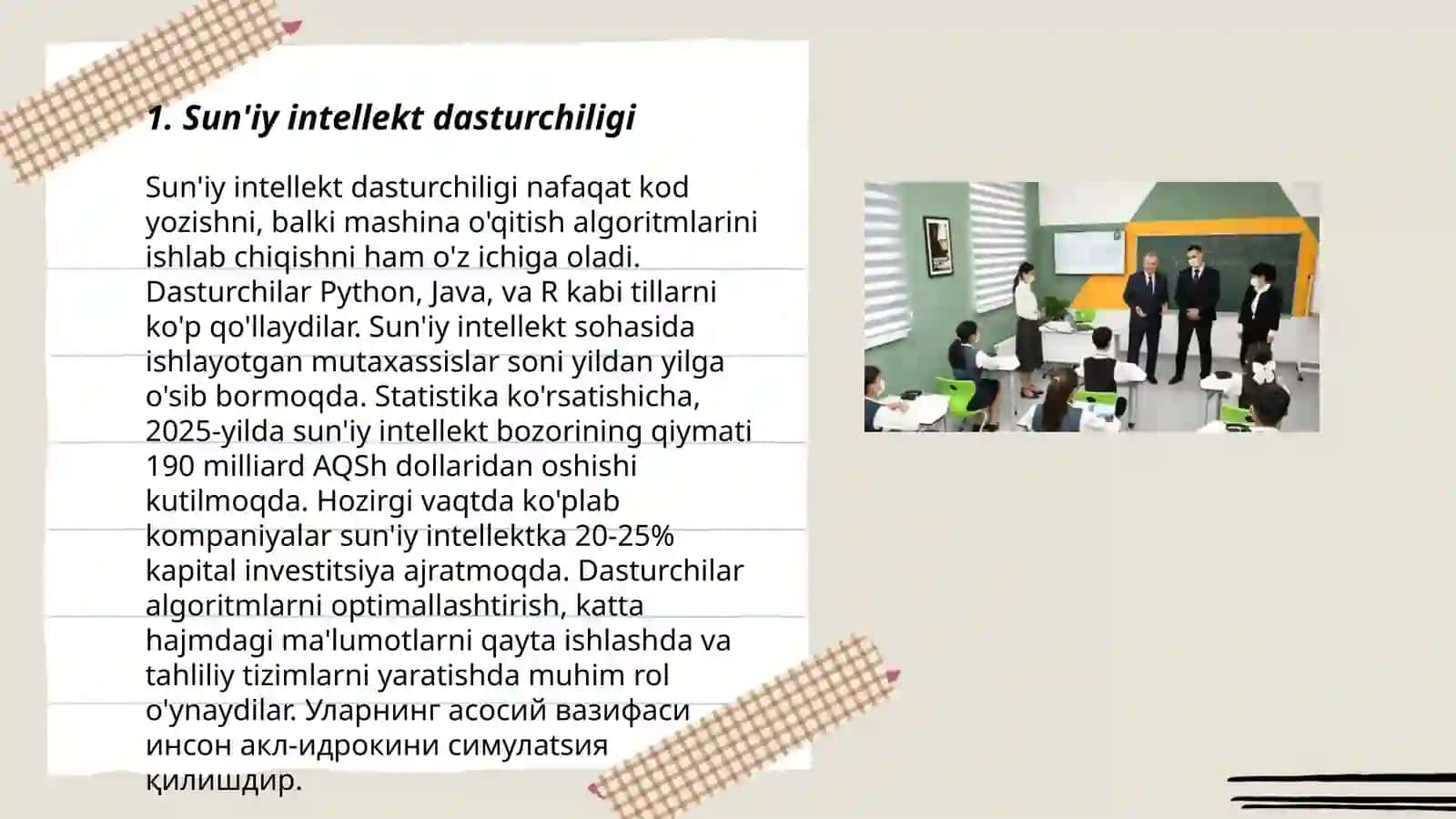 Sun'iy intellekt dasturchiligi 3