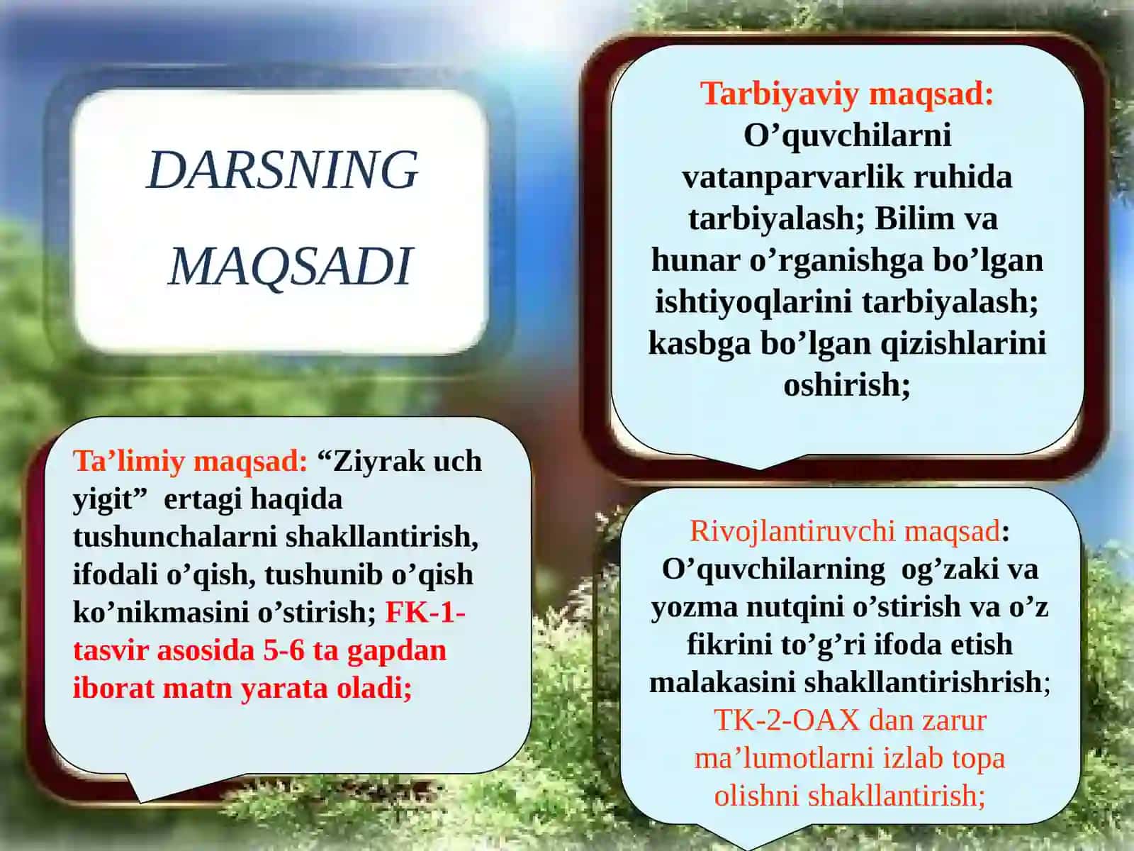 DARSNING OLTIN QOIDALARI 3