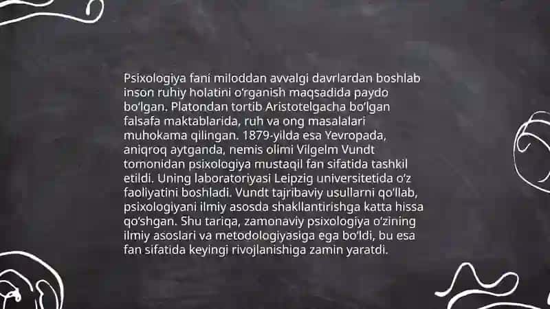 Umumiy psixologiyaning fan sifatida vujudga kelishi,uning rivojlanish tarixi va hozirgi holati 3