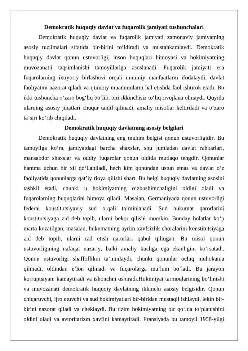 O‘zbekiston Respublikasida demokratik huquqiy davlat qurish va fuqarolik jamiyatini shakllantirish sharoitida davlat funktsiyalarining o‘zgarishi va yangilanishi 3