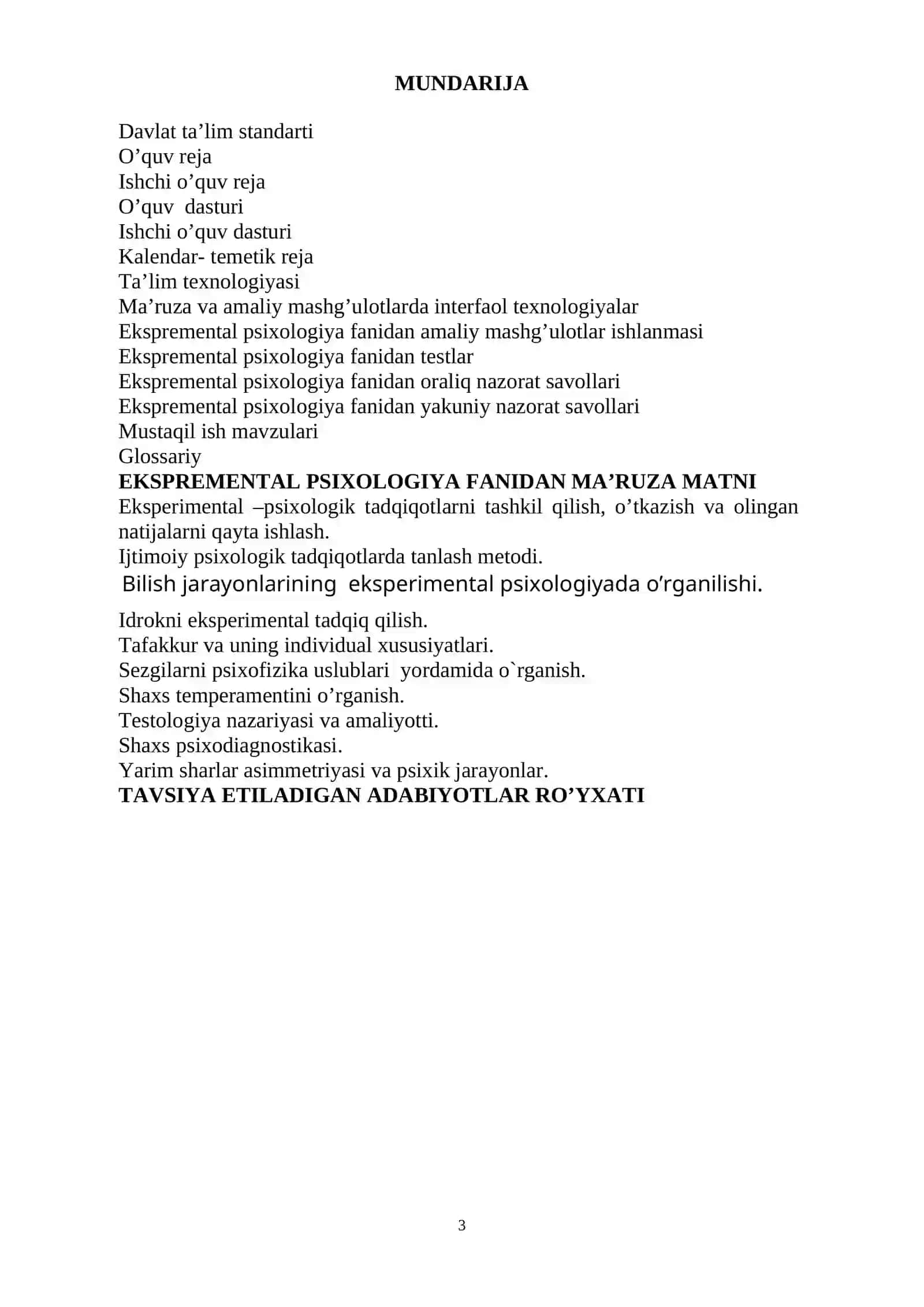 EKSPERIMENTAL PSIXOLOGIYA 3