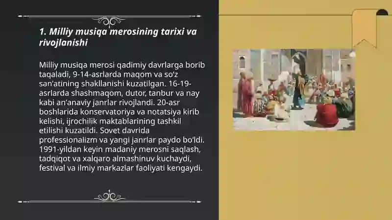 Milliy musiqa merosimiz haqida 3