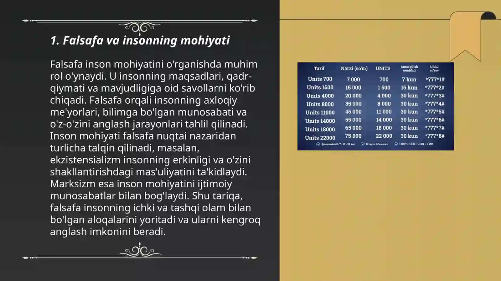 Falsafaning mohiyatiga oid sharq va g'arb mutafakirlari tariflarini tasniflash 3