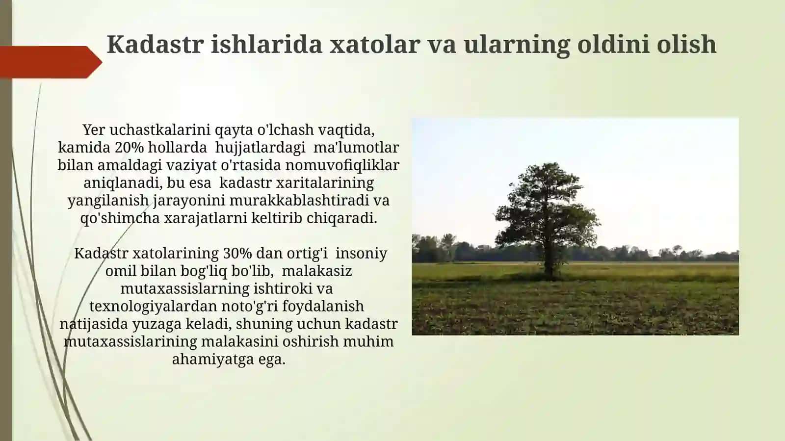 Davlat yer kadastr tushunchasi va ularning umumiy tavsifi 3