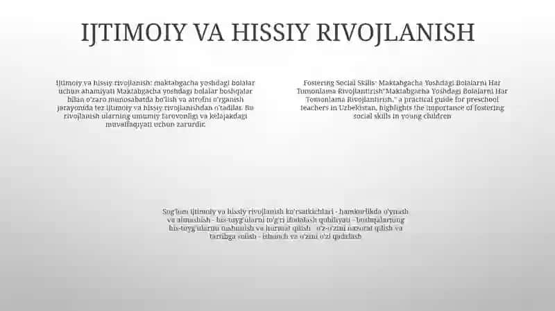 Maktabgacha Yoshdagi Bolalarni Har Tomonlama Rivojlantirish 3
