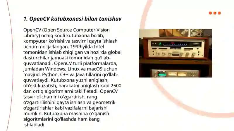 OpenCV yordamida obyektlarni yanuvchi model qurish 3