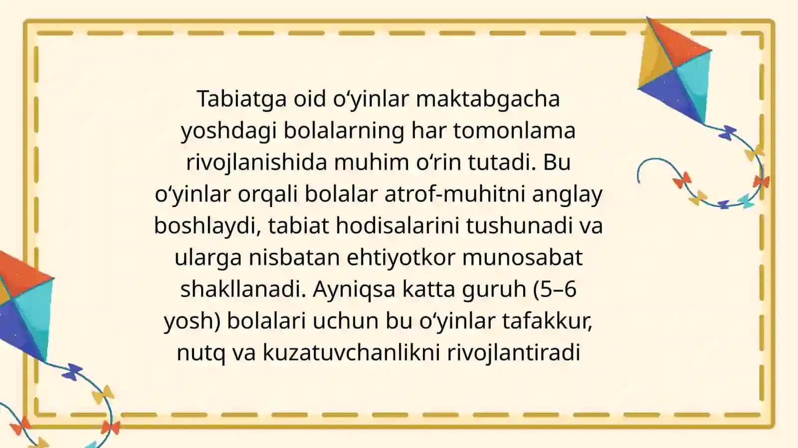Tabiat bilan tanishtirish metodikasi 3