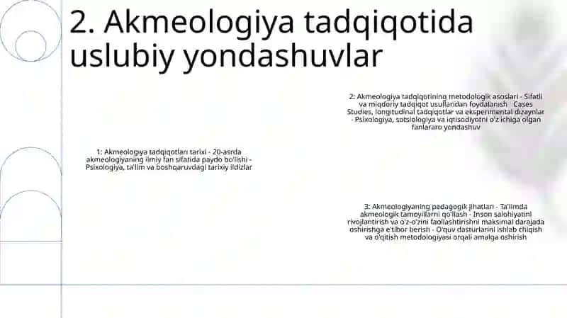 Pedagogik Akmeologiya Tadqiqotlarning Tarixi Va Metodologiyasini OʻRganish 3