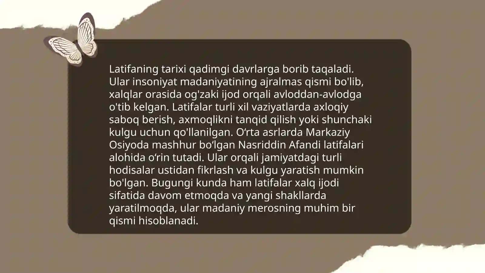 Latifa va Lof Janrlarning Xususiyati 3