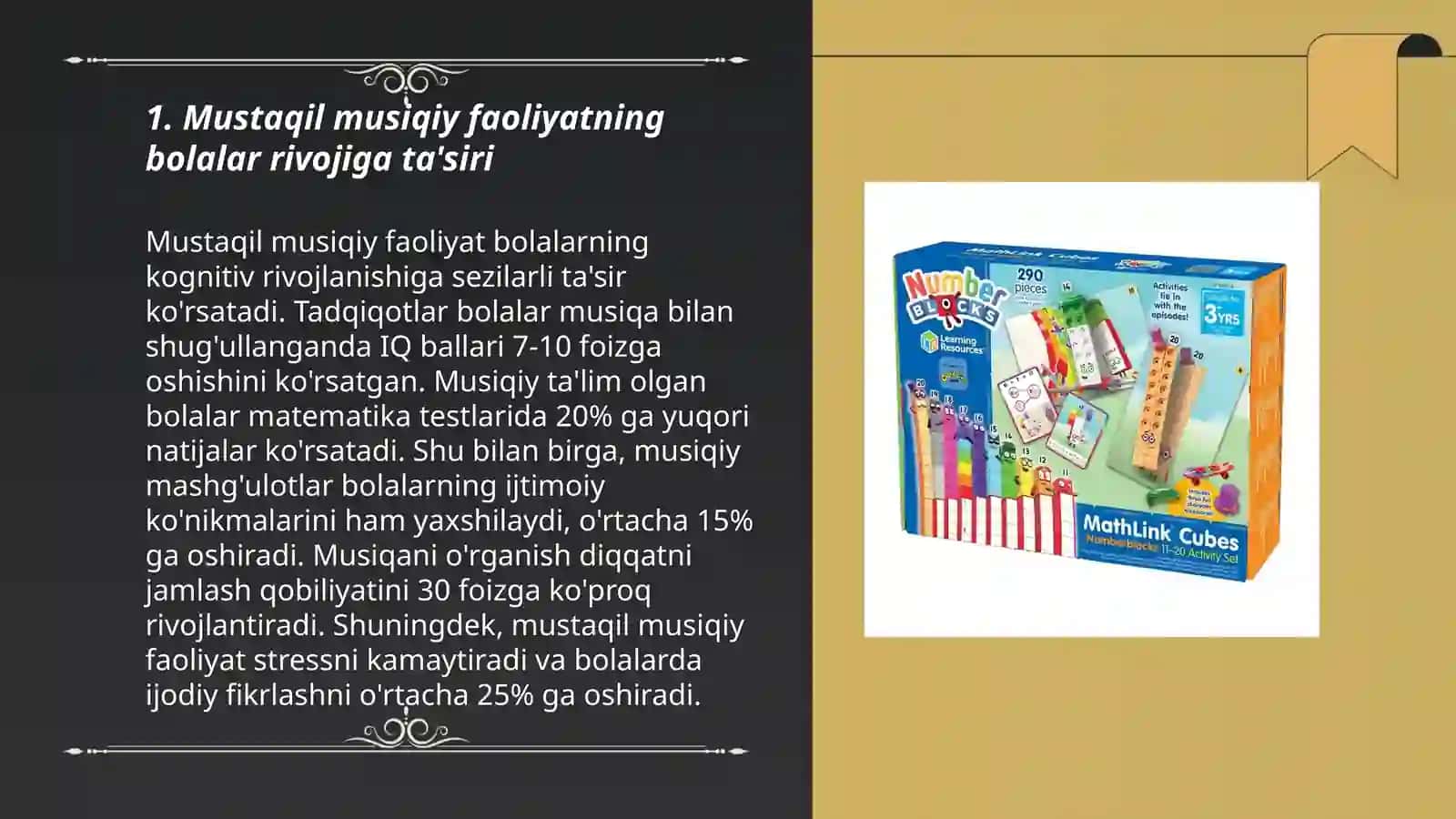 Bolalarni mustaqil musiqiy faoliyati mazmuni va ahamiyati,unga rahbarlik qilish 3