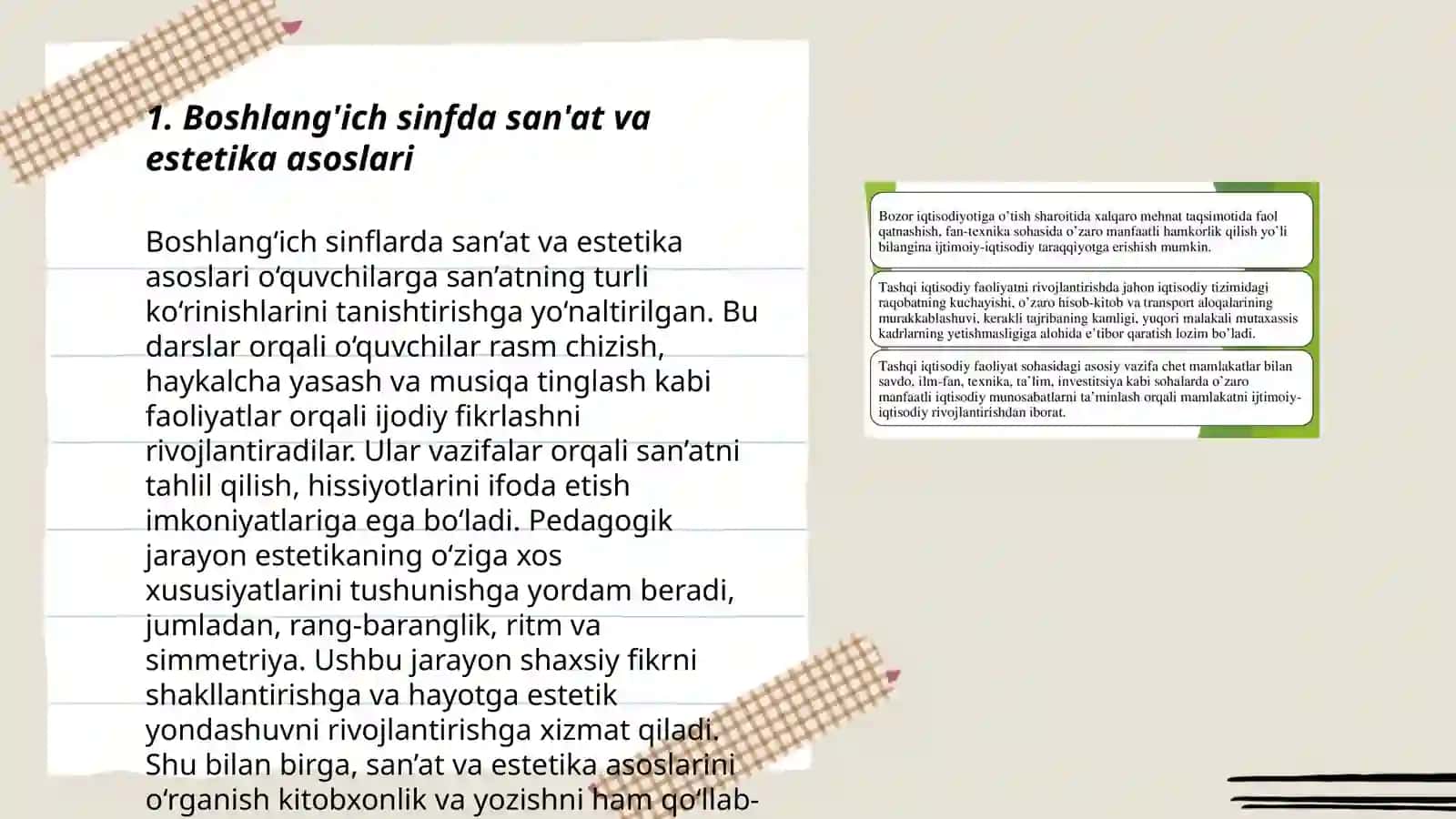 Art pedagogik texnologiyalar vositasida boshlang'ich sinf o'quvchilarini estetik tarbiyalash 3