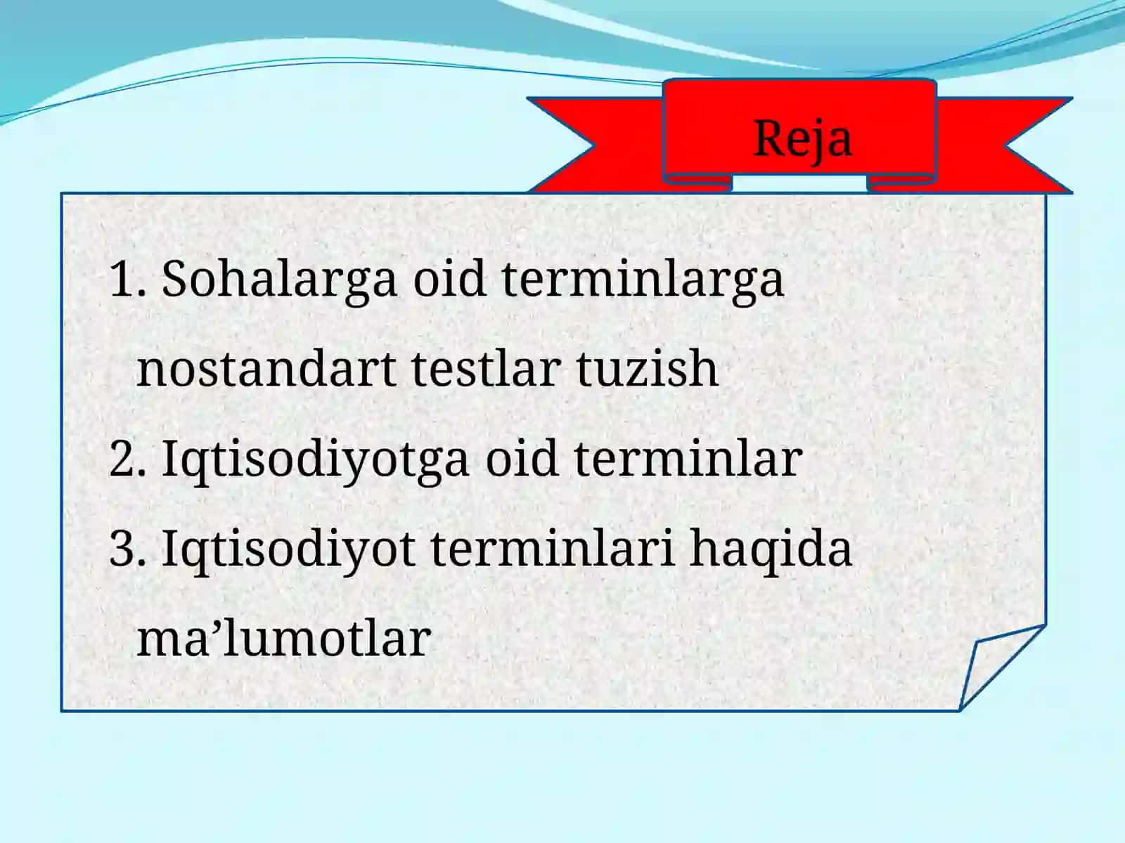 Sohatexnologiyasiga oid terminlarga nostandart testlar tuzish 3
