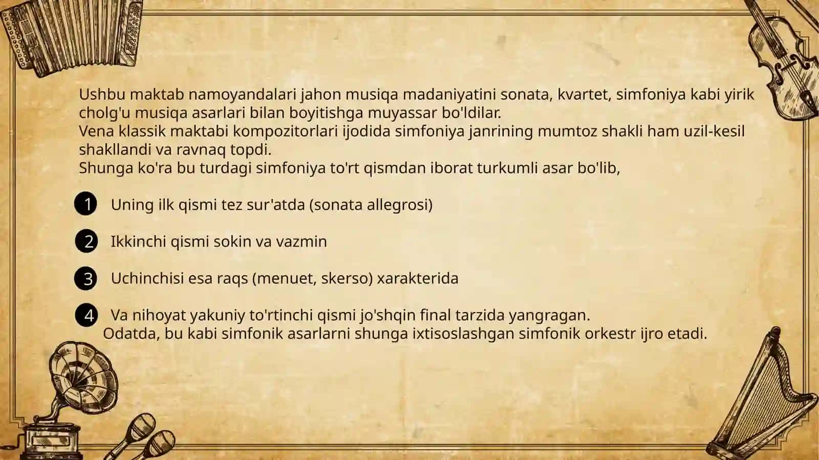 VENA KLASSIK MAKTABI NAMOYONDALARI 3