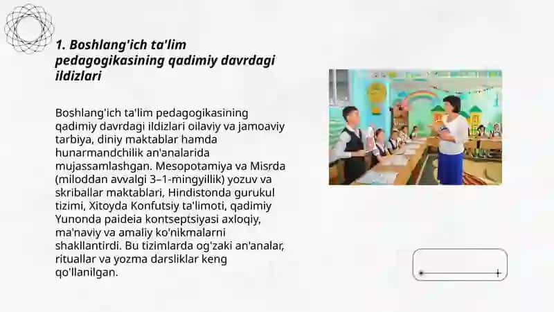 Boshlang'ich ta'lim pedagogikasining tarixiy taraqqiyoti 3