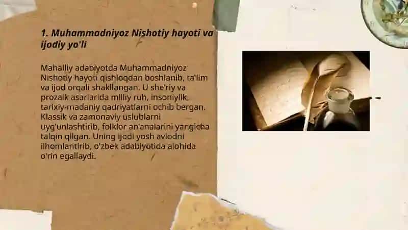 Muhammadniyoz Nishotiy ijodi 3