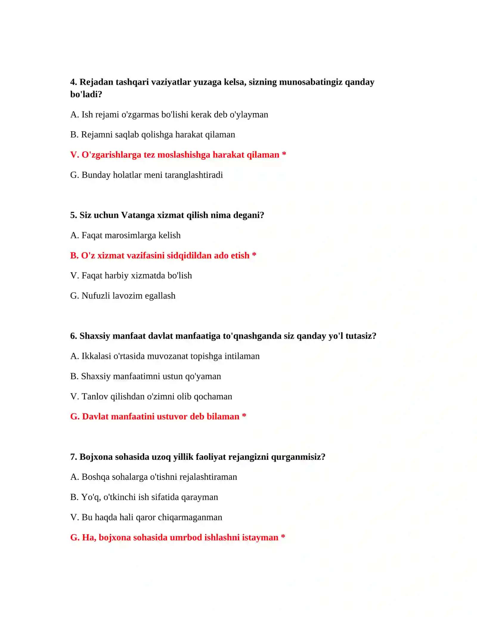 Bojxona test savollarini yuklab olish 3