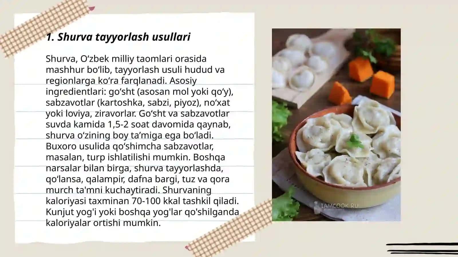 Shurva tayyorlash usullari 3