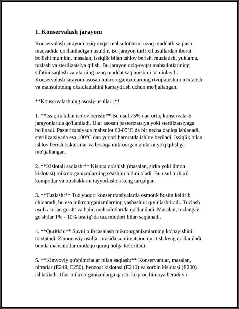 MUSTAQIL ISH Mavzu: KONSERVALASHDA QO'LLANILADIGAN MATERIALLAR 3