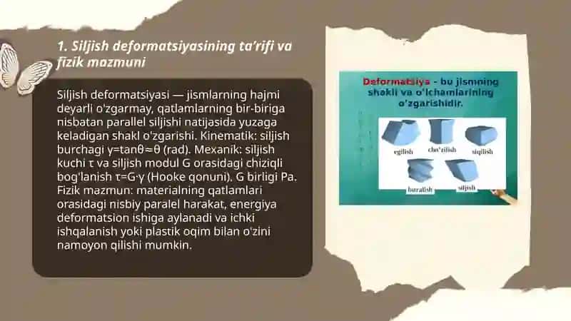 Siljish deformatsiyasi 3