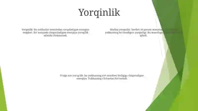 Yulduzlarning Asosiy Xarakteristikasi 3