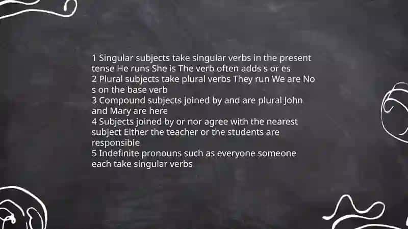 Subject - Verb Agreement 3
