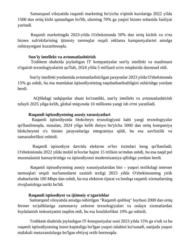 Axborot texnologiyalari va raqamli iqtisodiyot 3