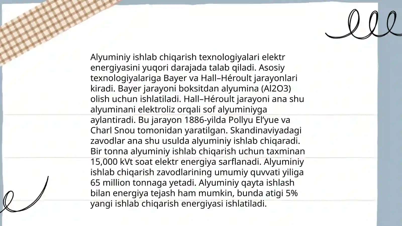 Alyuminiy ishlab chiqarish texnologiyalari 3