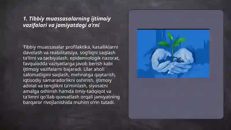 Tibbiy muosasalar ijtimoy tashkilot sifatida 3