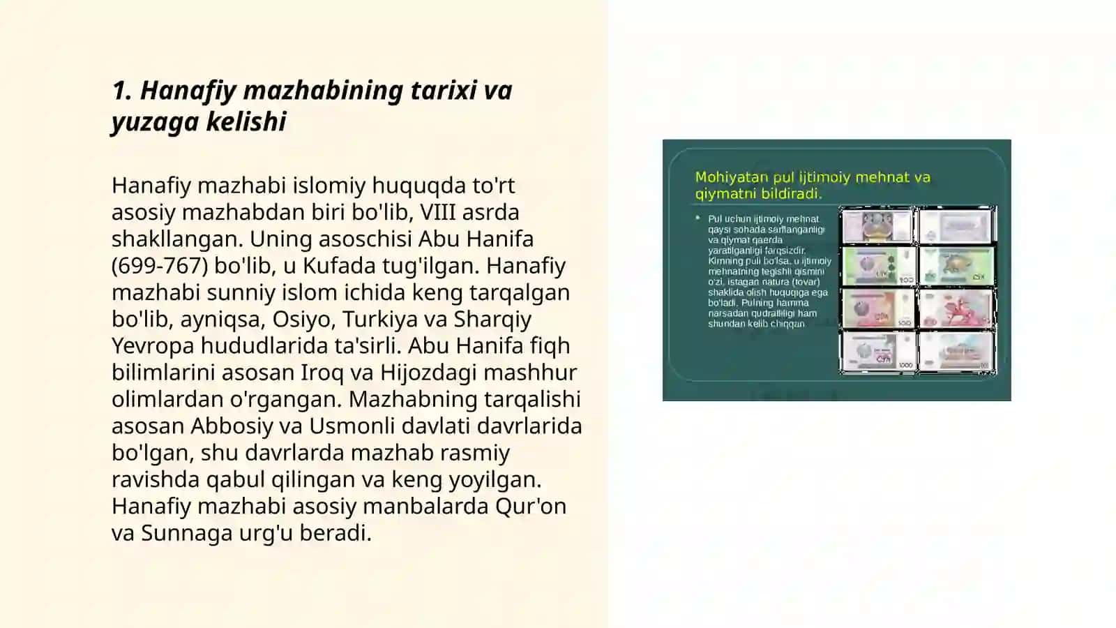 Hanafiy mazhabi rivojida Markaziy Osiyo faqihlarining roʻli va vazifasi 3