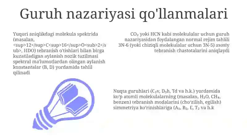 Ko'p atomli molekulalarning tebranma-aylanma spektrlari 3