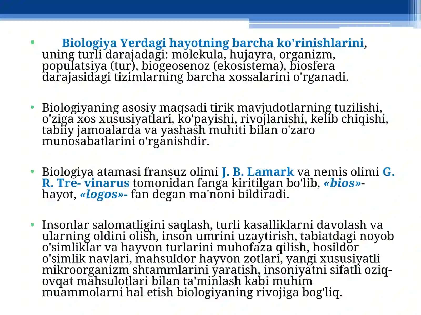 RESPUBLIKA AKADEMIK LITSEY BIOLOGIYA FANI O’QITUVCHISIG`ULOMOVA GULI ABDUSAMATOVNANING DARS ISHLANMASI 3
