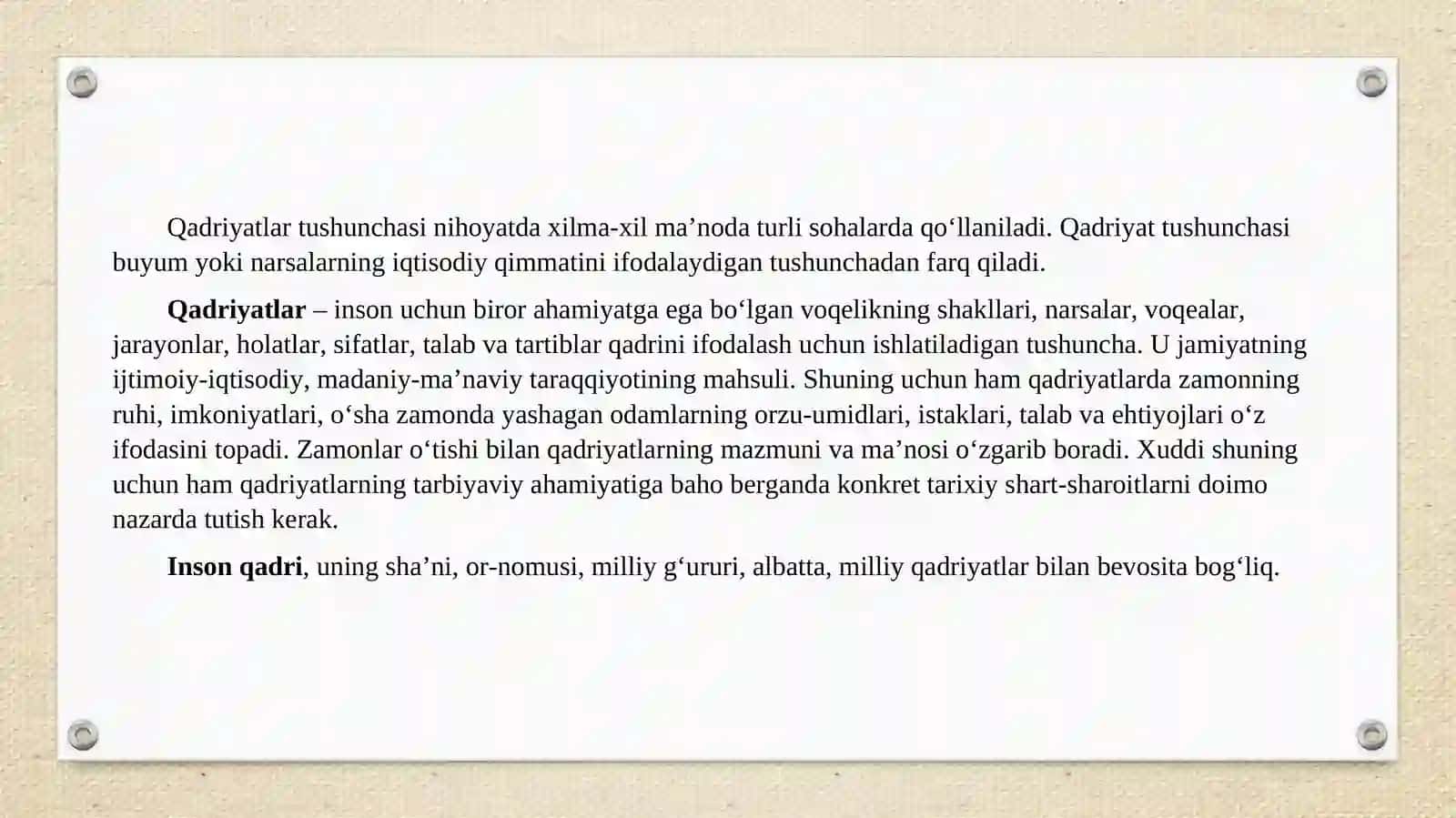 O’quvchilarning milliy ĝoya asosida tarbiyalanganligini aniqlash indikatorlari 3