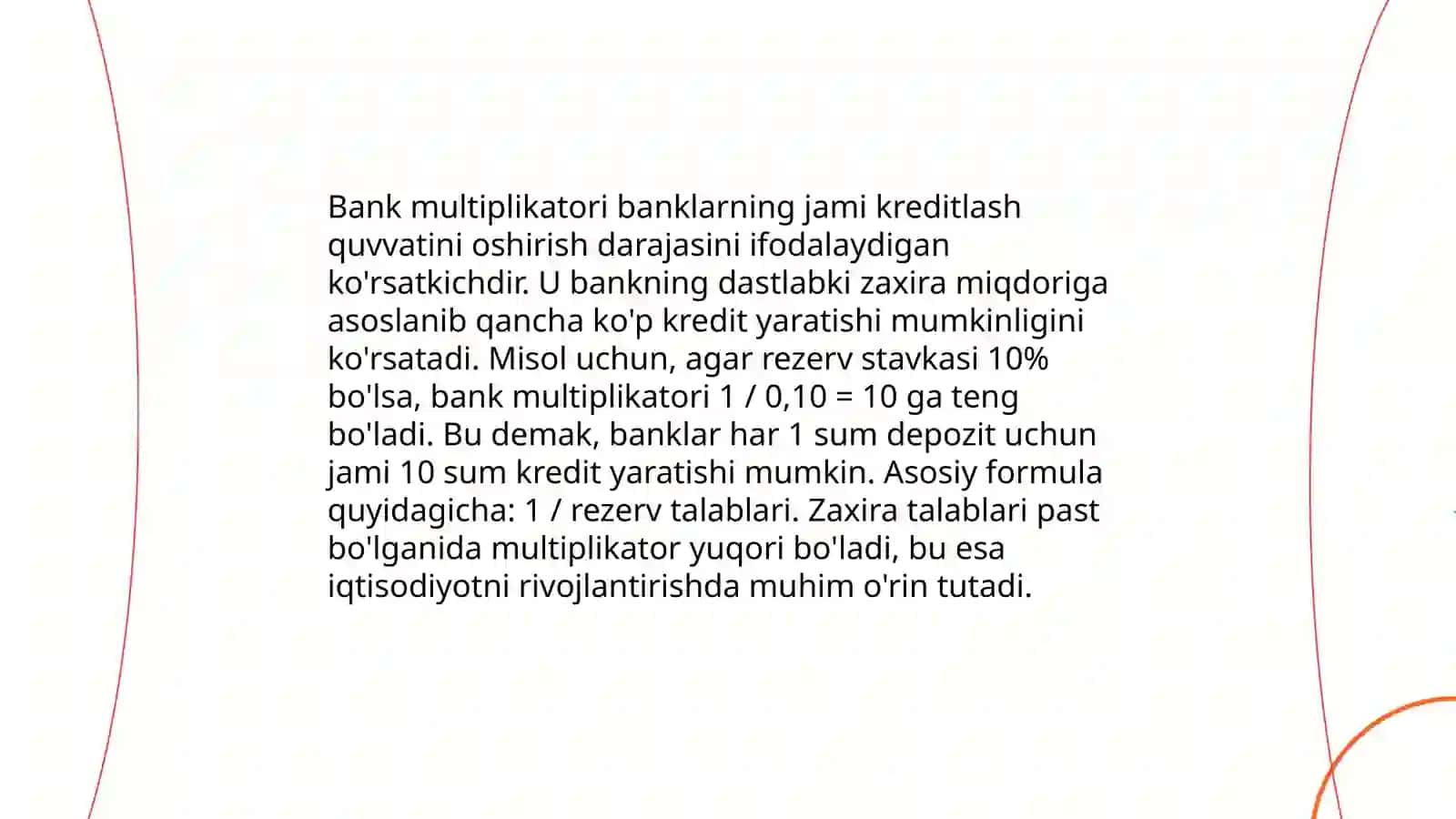 Bank multiplikatori 3