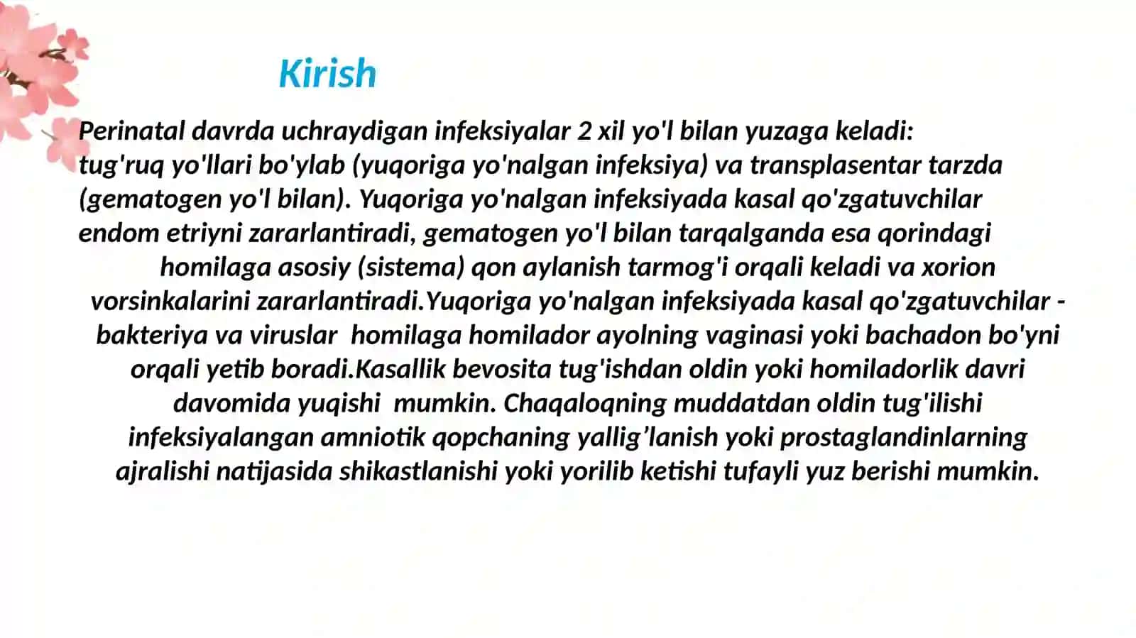 Toʼsatdan bolalar oʼlimi sindromi(TBOʼS) 3