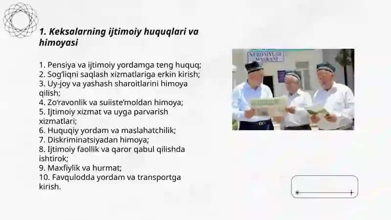 Keksalarning ijtimoiy huquqlari va himoyasi 3